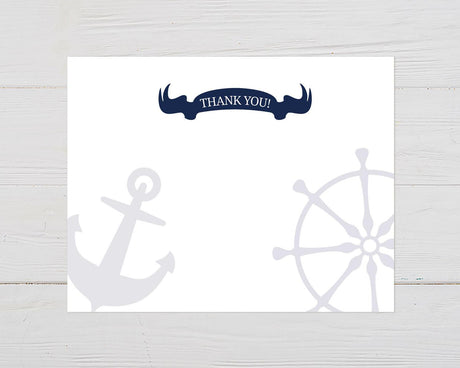 Nautical Boy Thank You Card - goprintplus