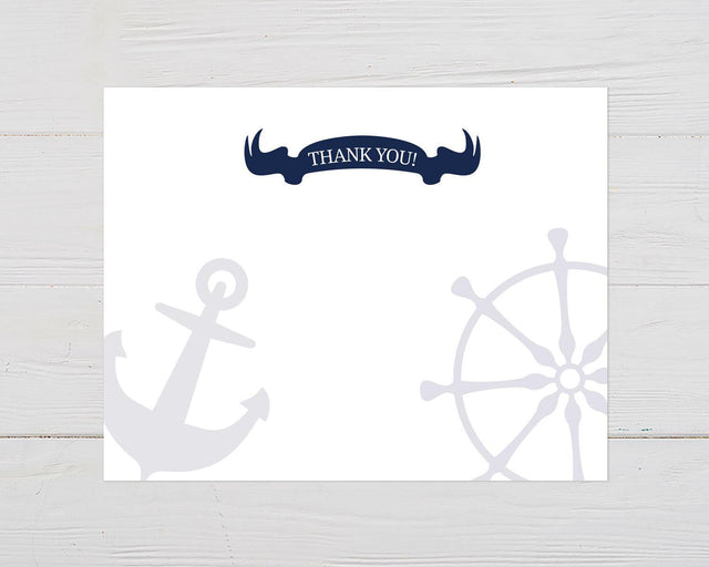 Nautical Boy Thank You Card - goprintplus