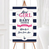 Nautical Girl Shower - goprintplus