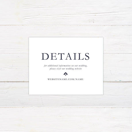 Navy Damask Details Cards - goprintplus