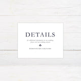 Navy Damask Invitations - goprintplus