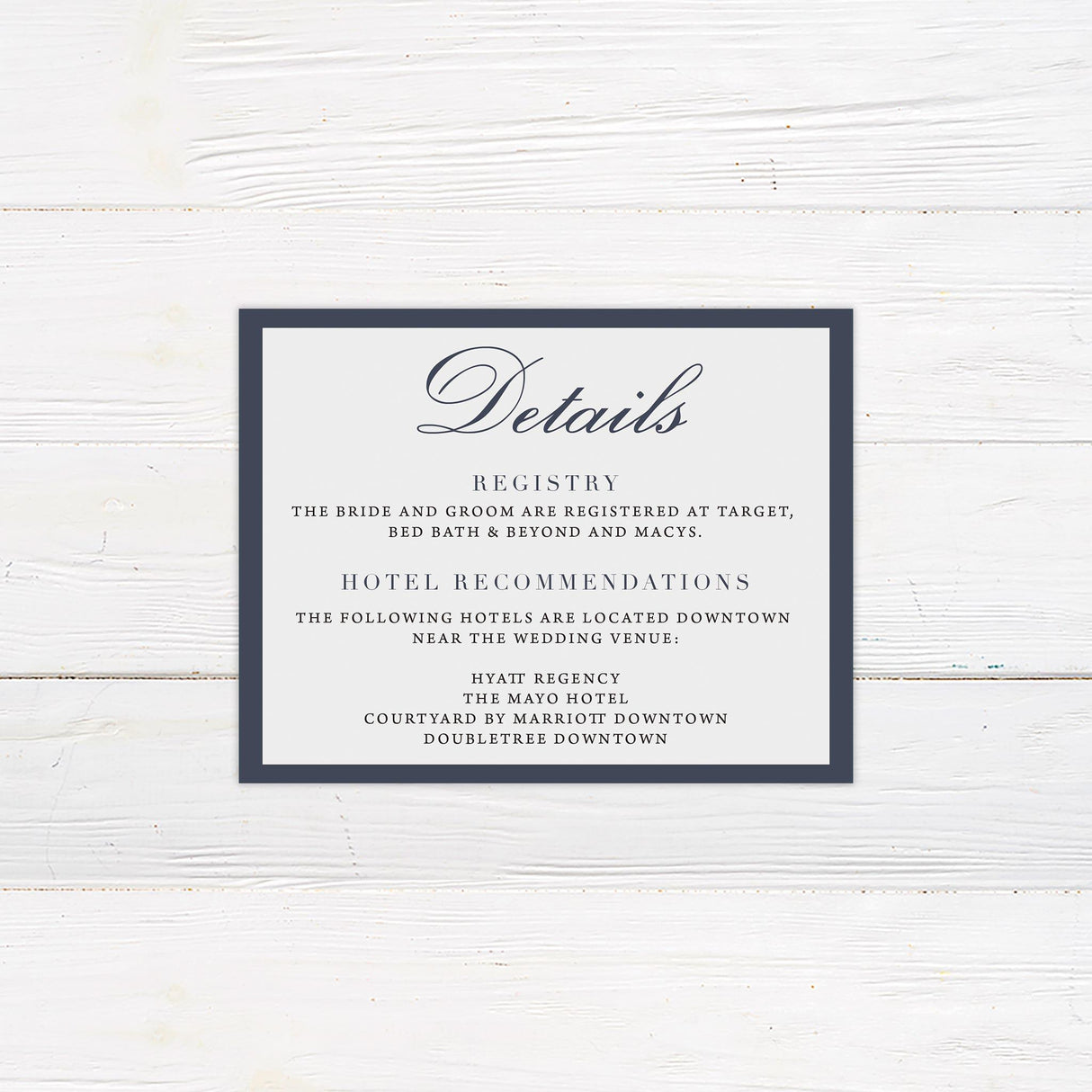 Navy Floral Detail Cards - goprintplus