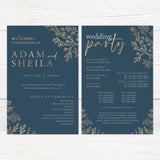 Navy and Gold Invitations - goprintplus