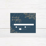 Navy and Gold Invitations - goprintplus