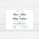 Navy and White Invitations - goprintplus