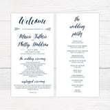 Navy and White Invitations - goprintplus