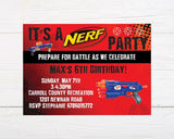 Nerf Battle Invitation - goprintplus