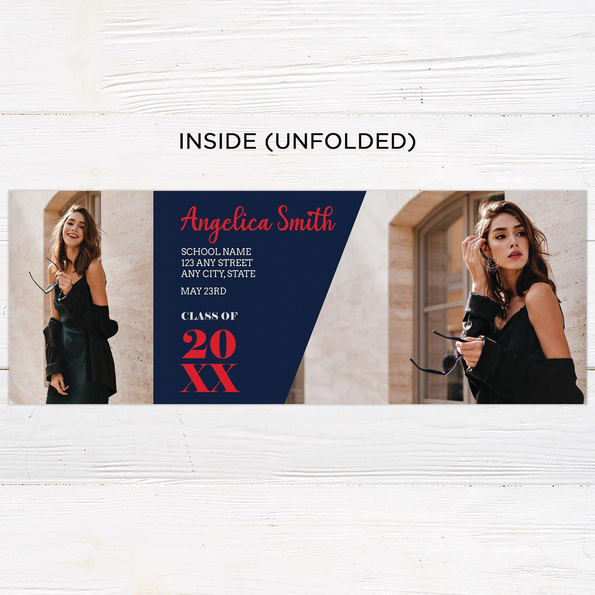 Diagonal Block Graduation Gatefold - goprintplus