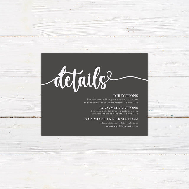 Nothing Fancy Details Card - goprintplus