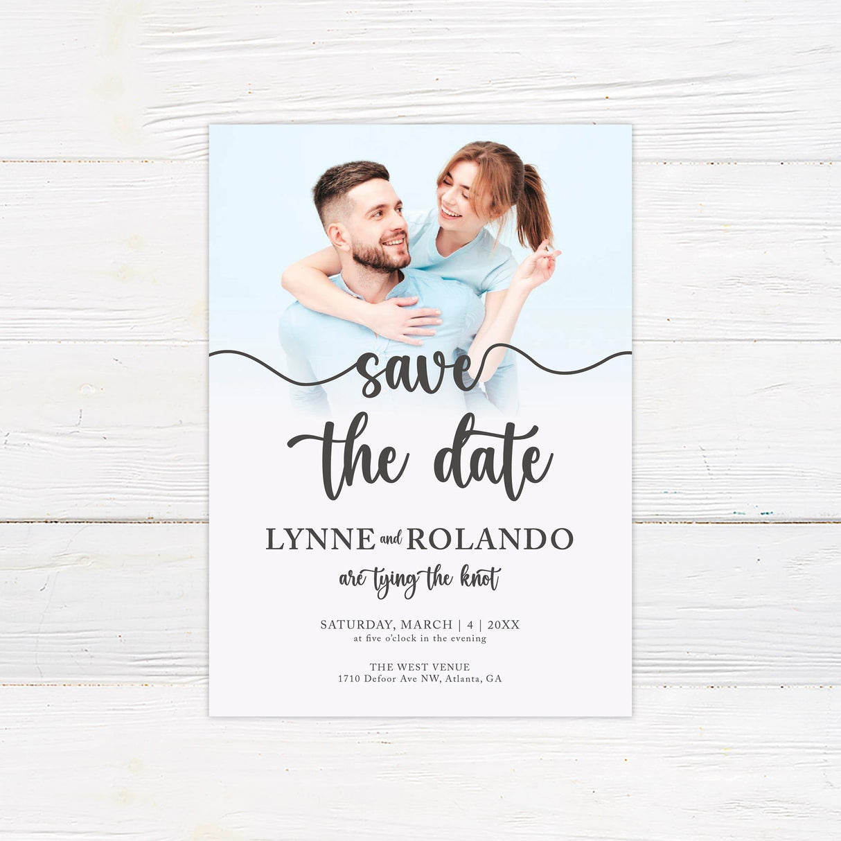 Nothing Fancy Save The Date - goprintplus