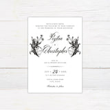 Nouveau Floral Invitations - goprintplus