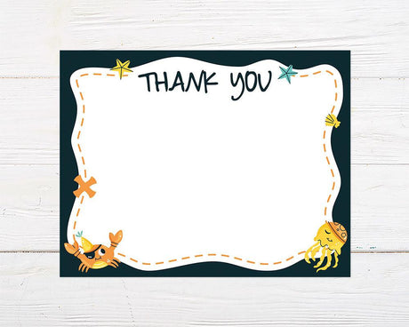 Ocean Party Thank You Card - goprintplus