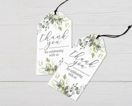 Oh Baby Eucalyptus Favor Tags - goprintplus