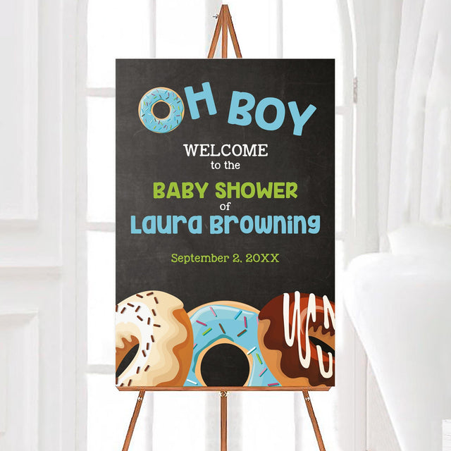 Oh Boy Shower Sign - goprintplus