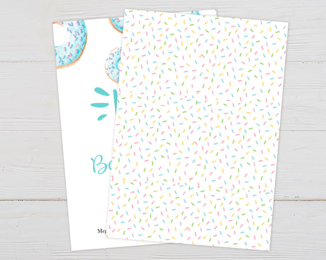 Oh Boy Sprinkle Baby Shower - Soft Blue Donuts