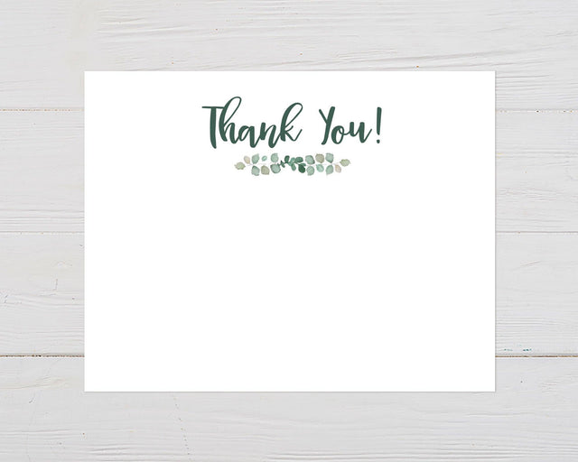 Oh Boy Eucalyptus Thank You Card - goprintplus