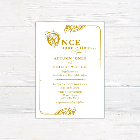 Once Upon a Time Invitations - goprintplus