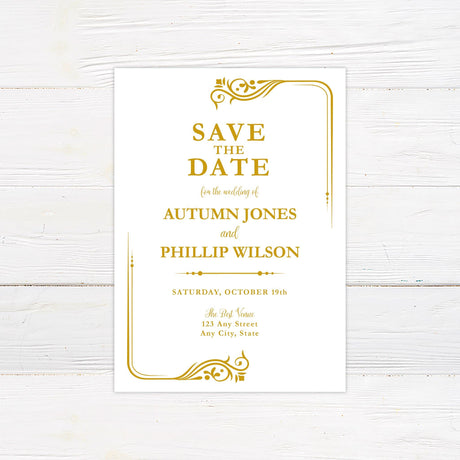 Once Upon a Time Save The Date - goprintplus