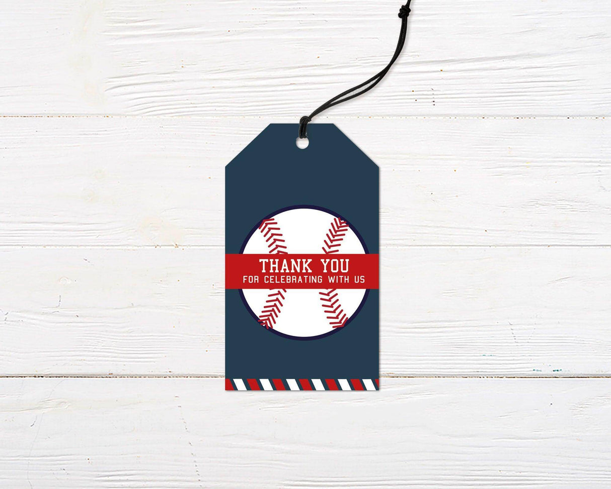 One Baseball Favor Tag - goprintplus