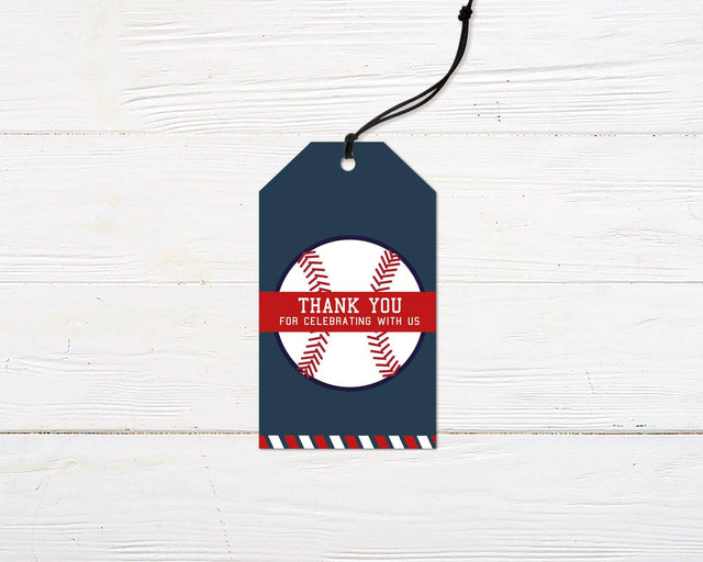 One Baseball Favor Tag - goprintplus