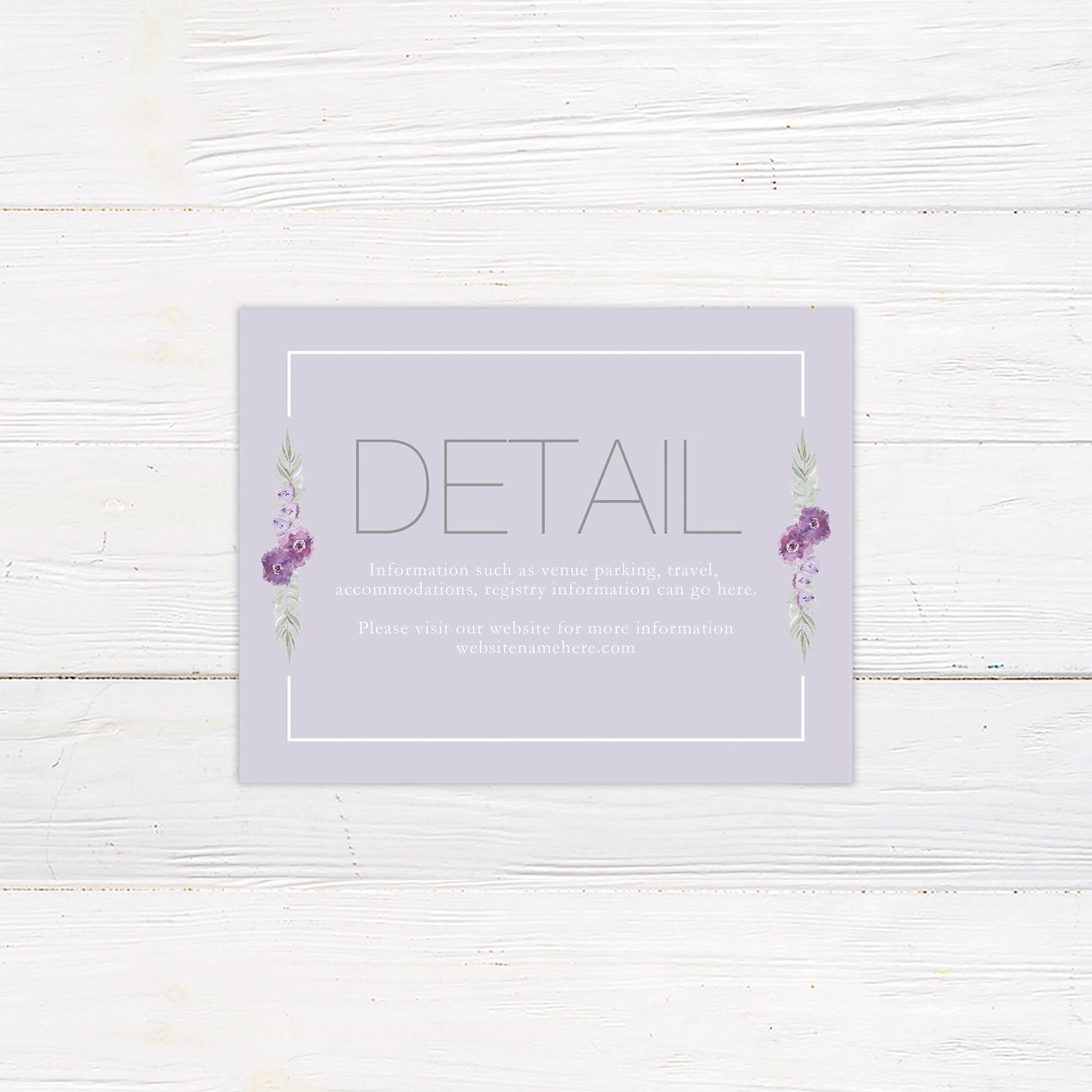 One Fine Day Details Cards - goprintplus