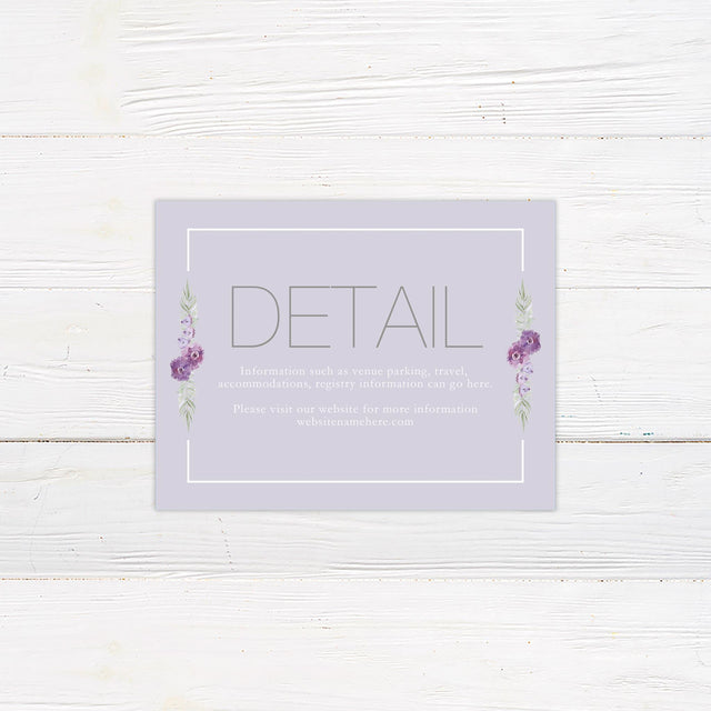 One Fine Day Details Cards - goprintplus