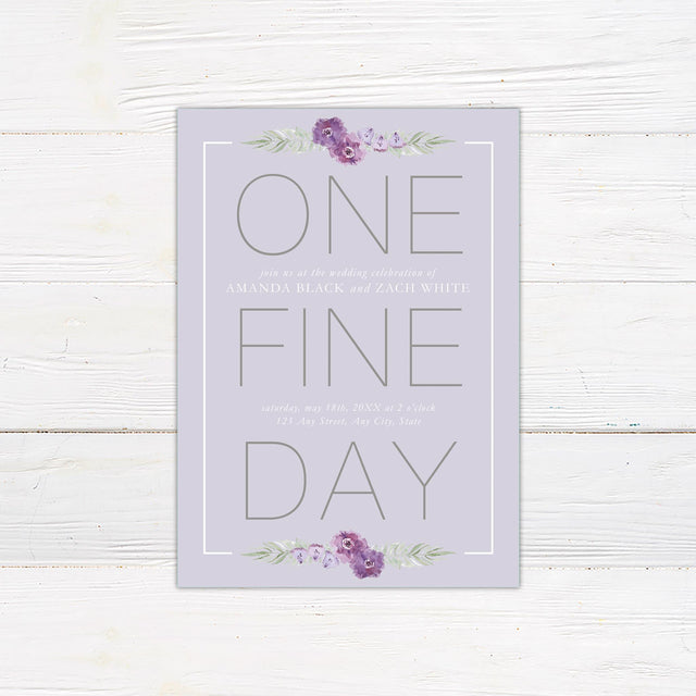 One Fine Day Invitations - goprintplus