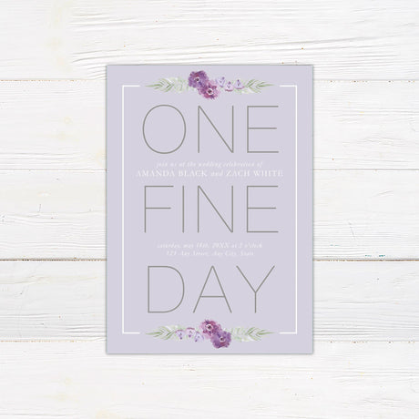 One Fine Day Invitations - goprintplus