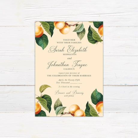 Orange Citrus Invitations - goprintplus