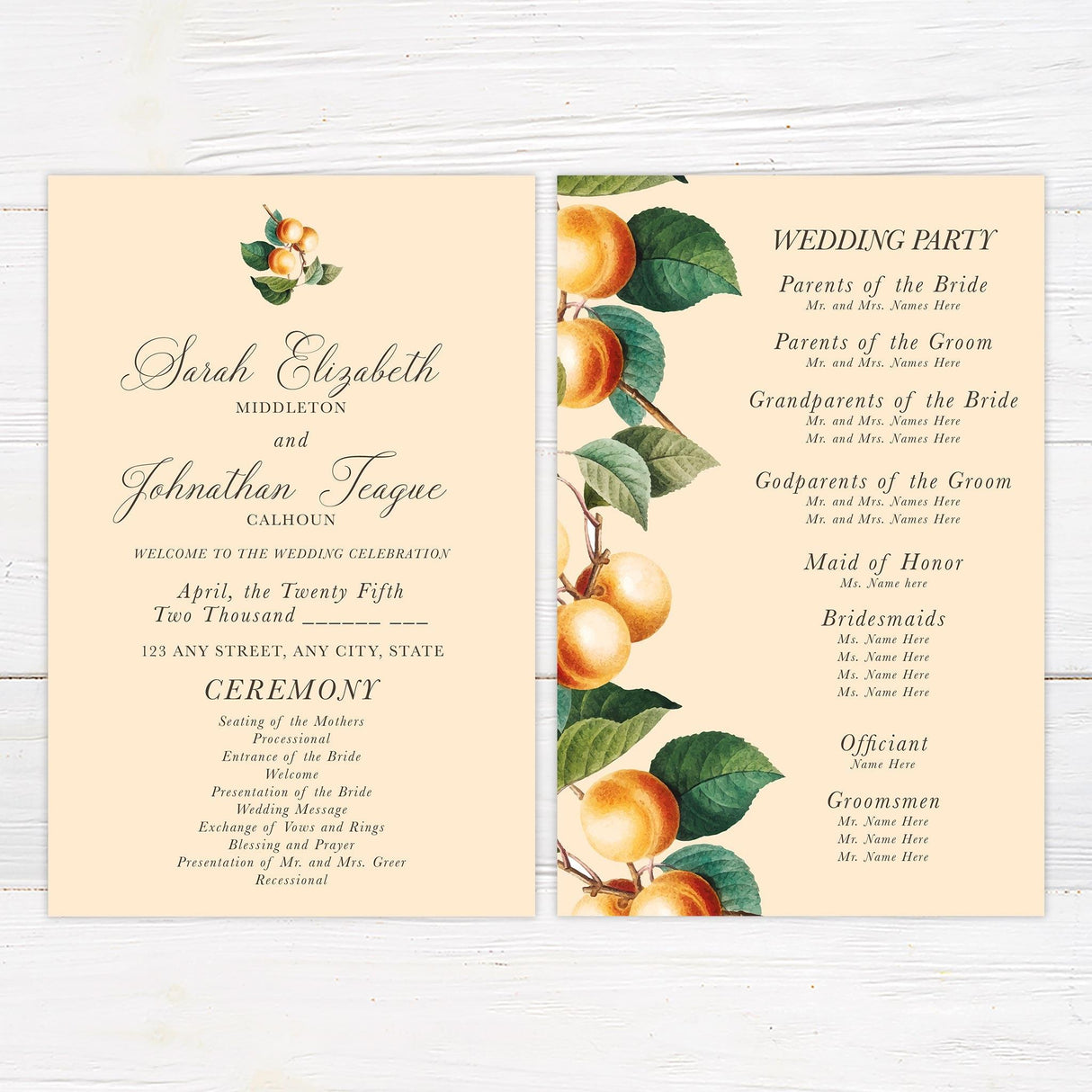 Orange Citrus Invitations - goprintplus