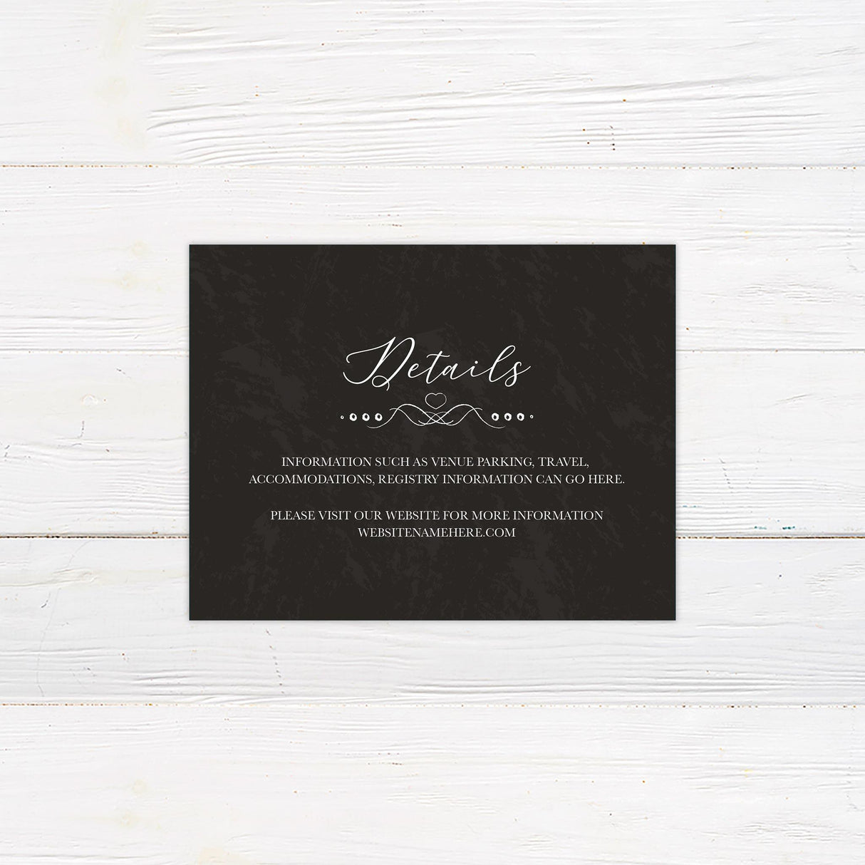 Ornate Chalkboard Details Cards - goprintplus