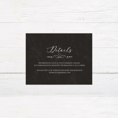 Ornate Chalkboard Details Cards - goprintplus