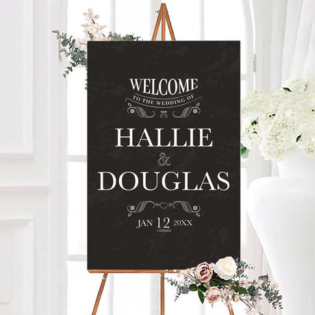 Ornate Chalkboard Sign - goprintplus