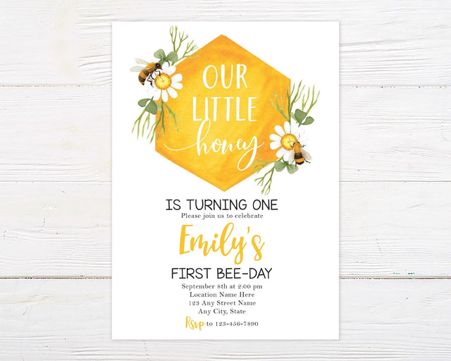 Our Little Honey Invitation - goprintplus