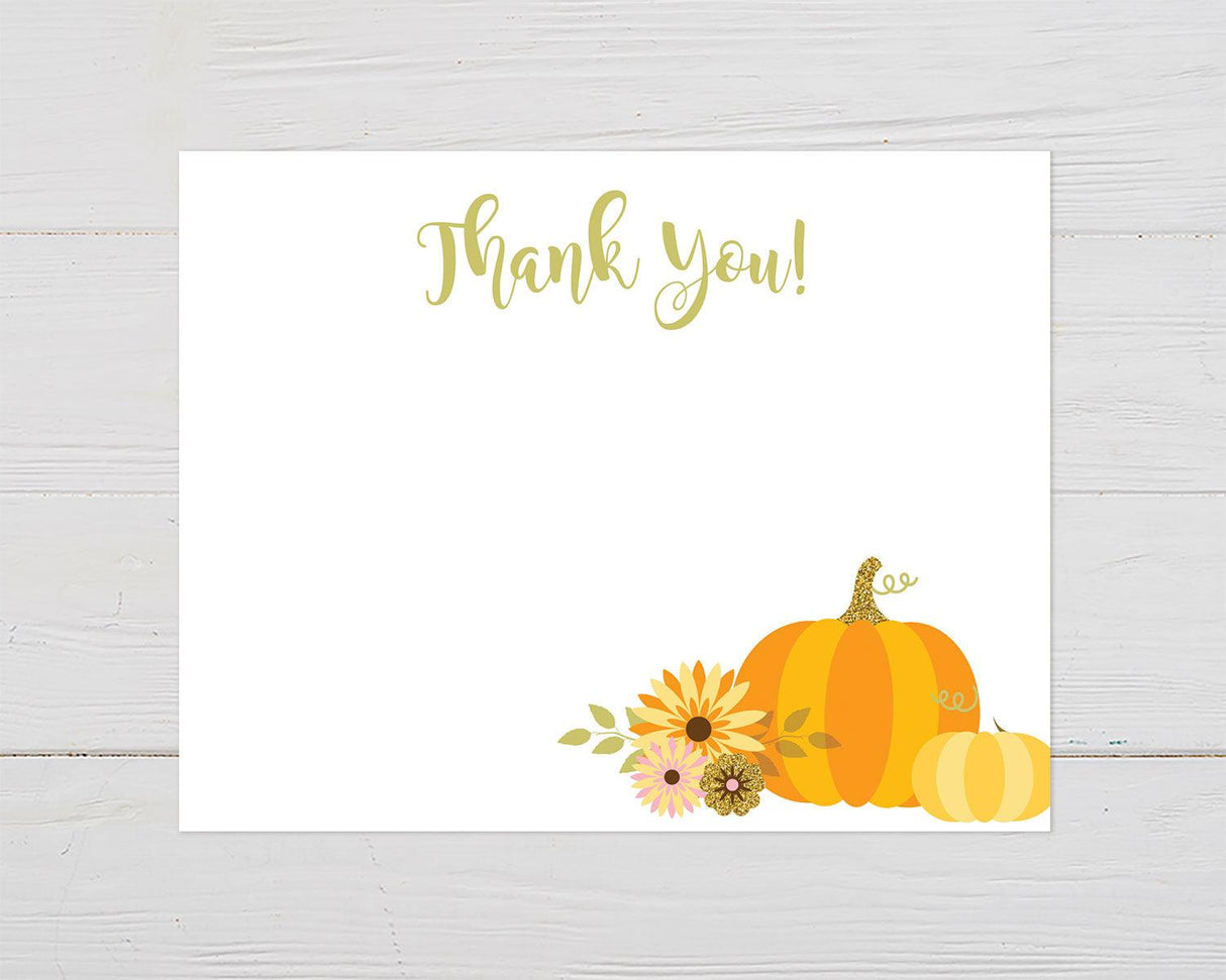 Our Little Pumpkin Thank You Card - goprintplus