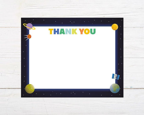 Outer Space Thank You Card - goprintplus