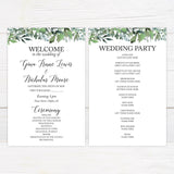 Oval Greenery Invitation - goprintplus