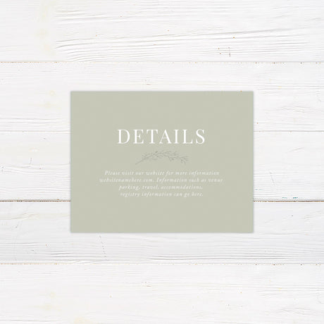 Painted Sage Details Cards - goprintplus