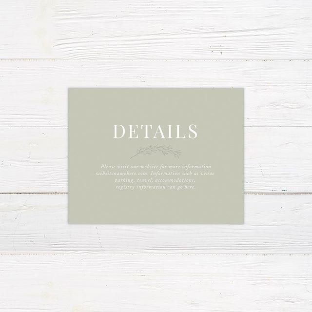 Painted Sage Details Cards - goprintplus