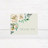 Painted White Floral Invitations - goprintplus