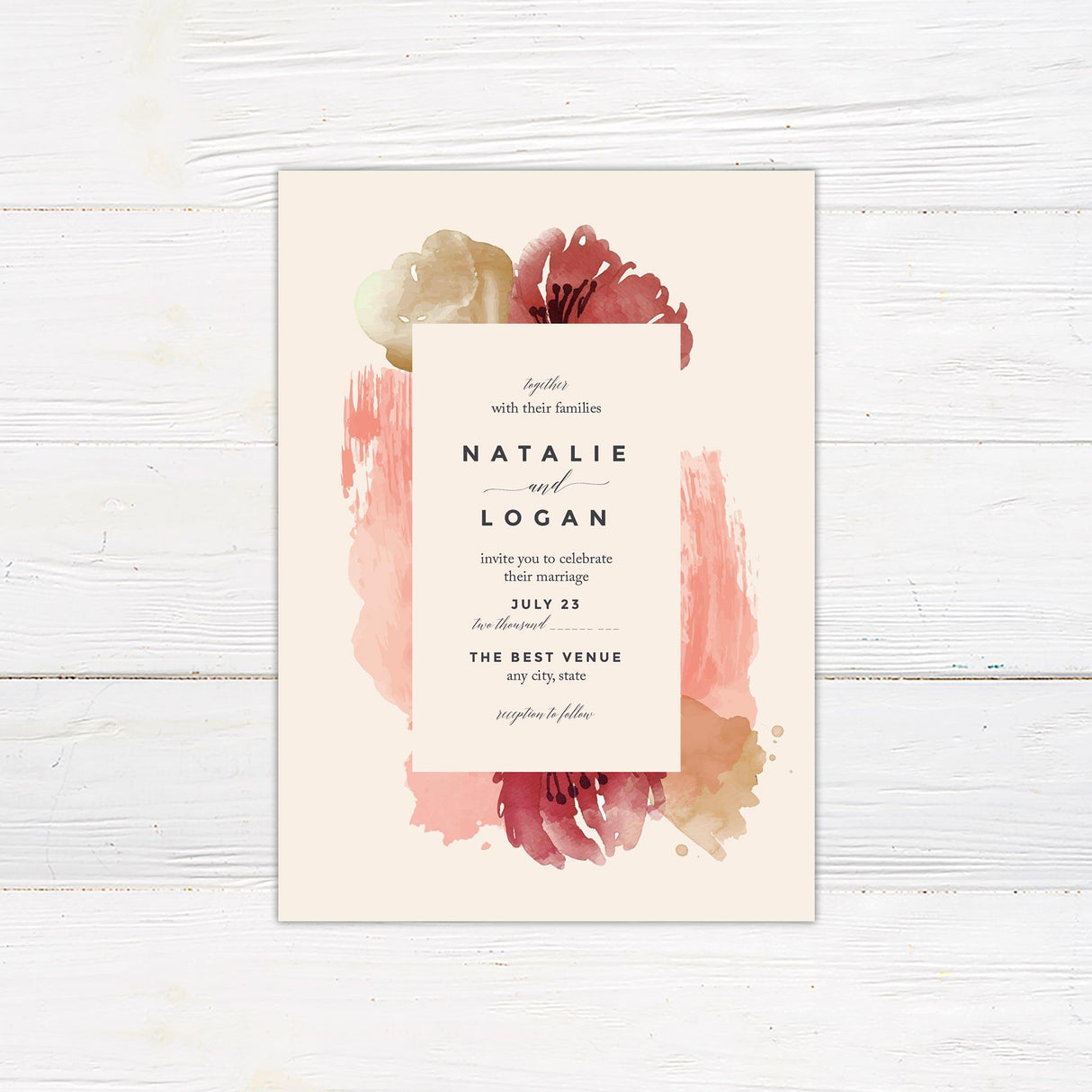 Painterly Impressionist Invitations - goprintplus