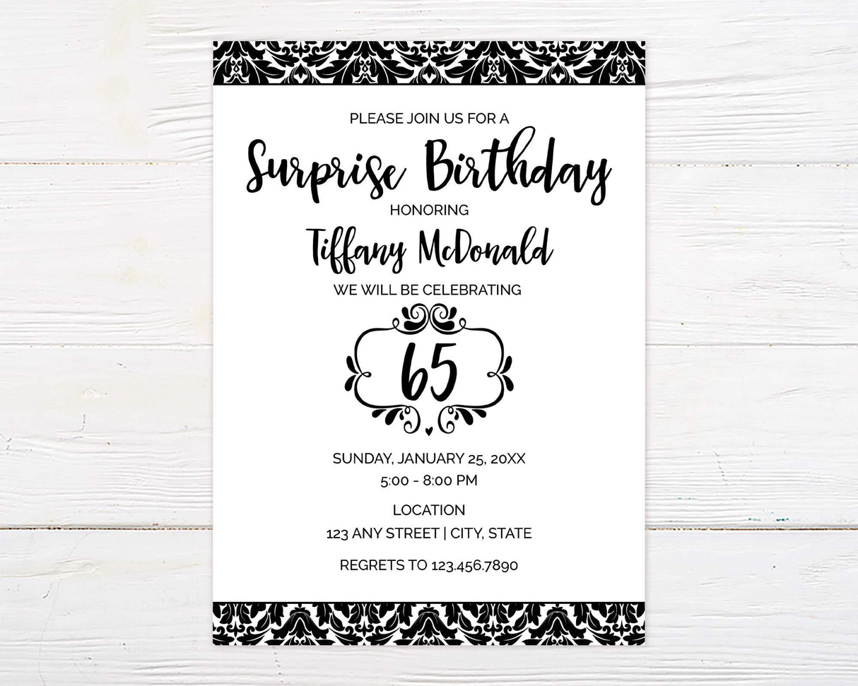 Paisley Birthday Invitation - goprintplus