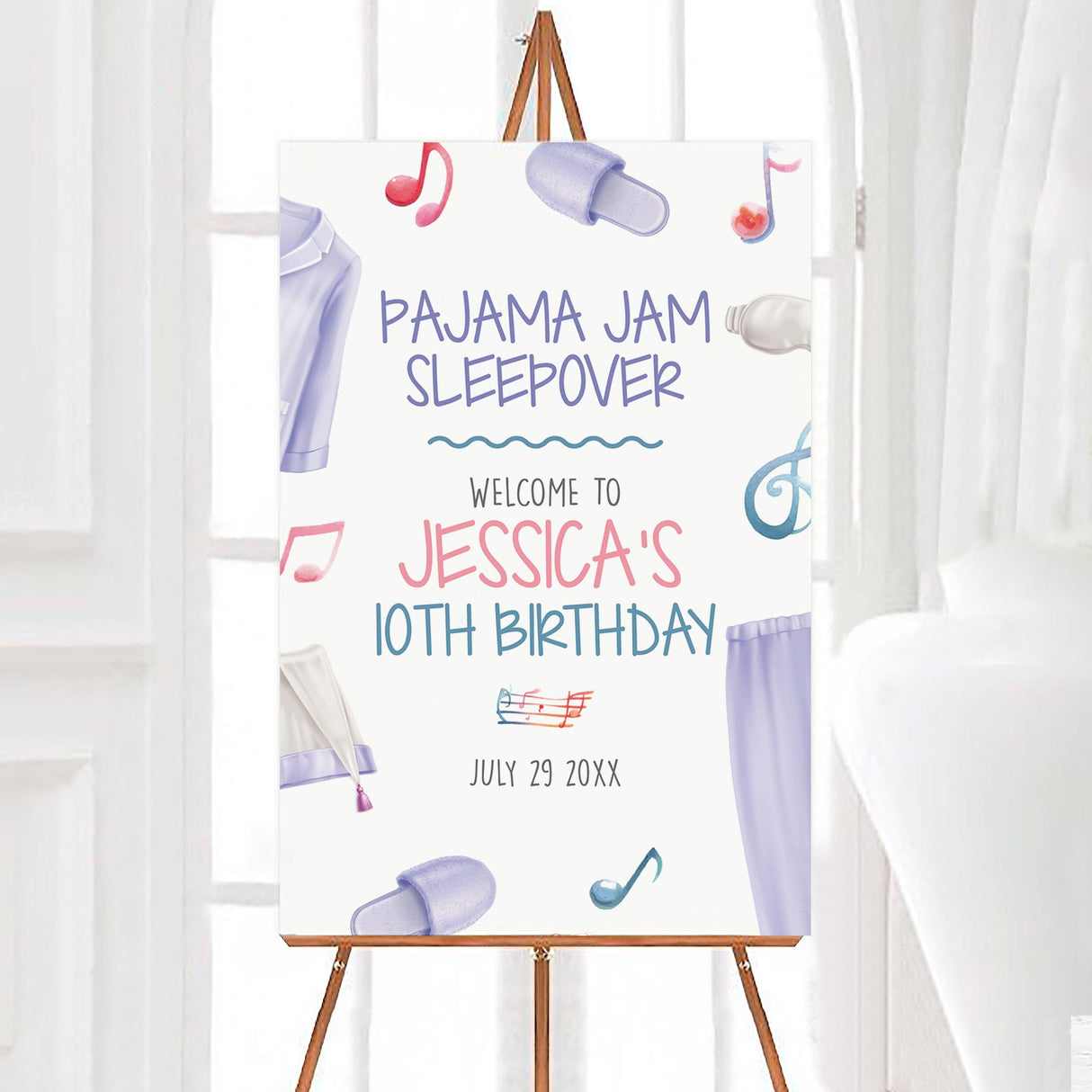 Pajama Jam Invitation