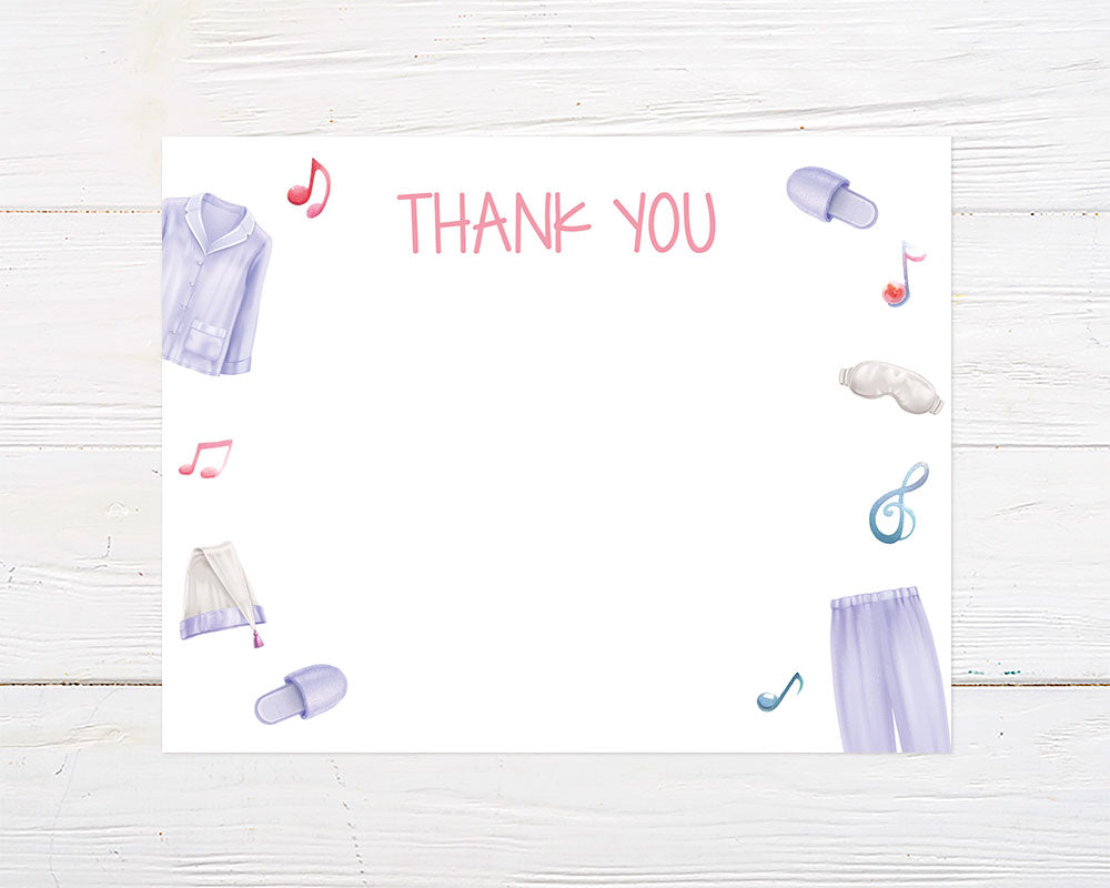 Pajama Jam Thank You Card