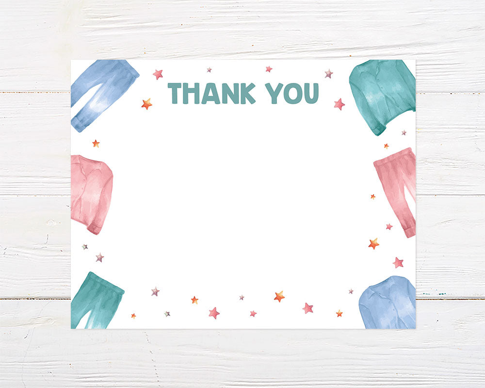 Pajama Party Thank You Card