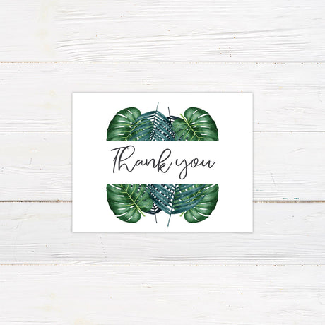 Palm Fronds Thank You Cards - goprintplus