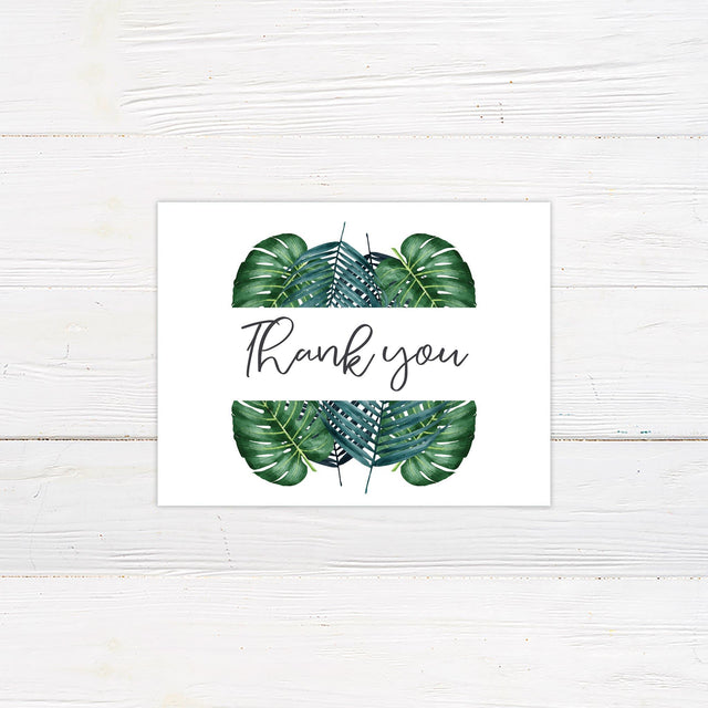 Palm Fronds Thank You Cards - goprintplus