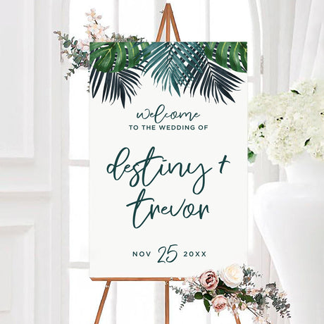 Palm Fronds Invitations - goprintplus