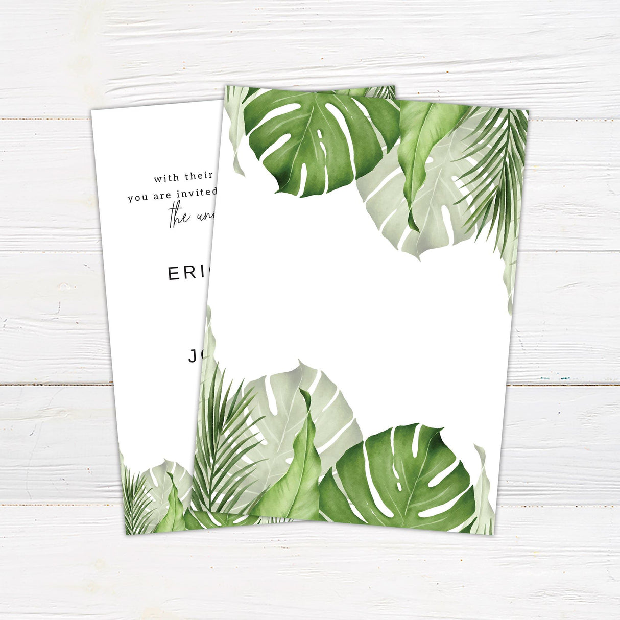 Palm Leaves Invitations - goprintplus