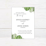 Palm Leaves Invitations - goprintplus